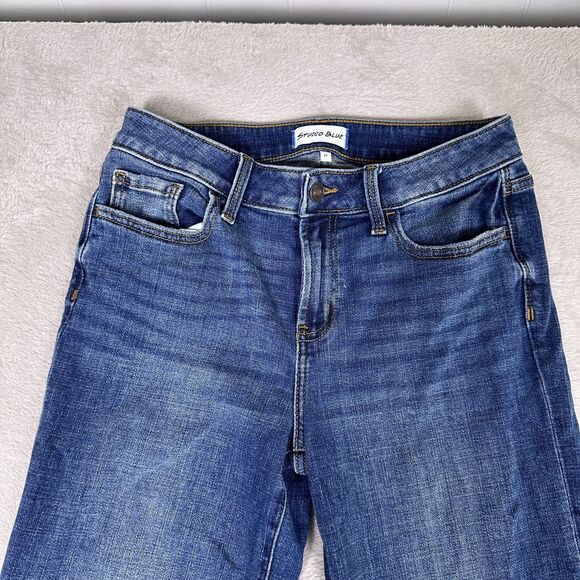 Studio Blue Jeans Women's Size 27 Medium Wash Straight Leg Stretch Mid-Rise - Picture 3 of 10